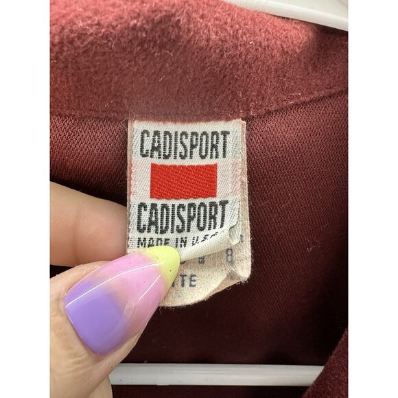 Cadisport Womens Blazer Size 8 Petite Red Double Button Up Vintage - Picture 4 of 11